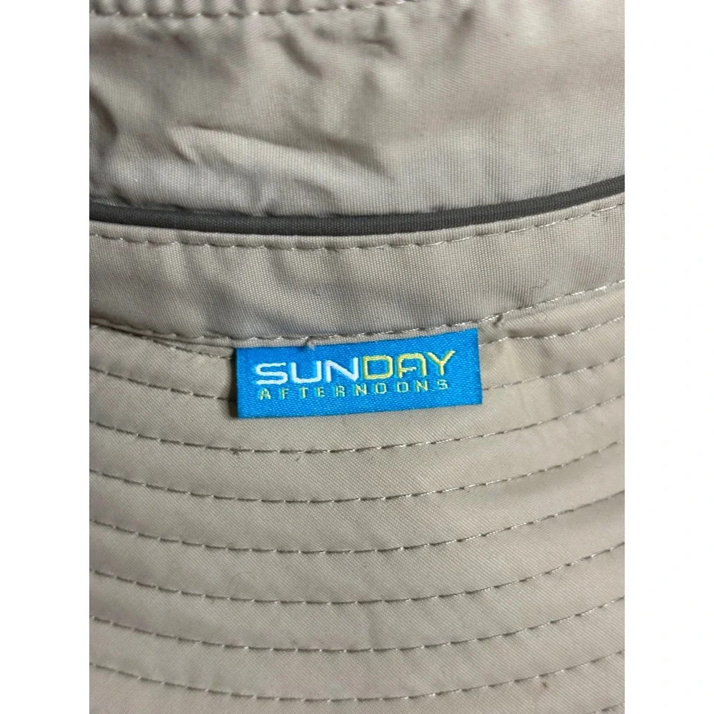 Sunday Afternoons Kids Sun Hat Bucket Tan Mesh Vented UPF‎ Protection L